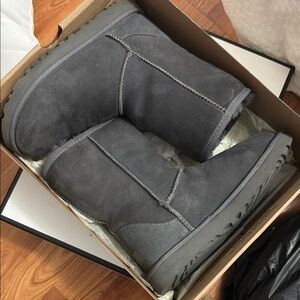 UGG Charcoal Suede Boots